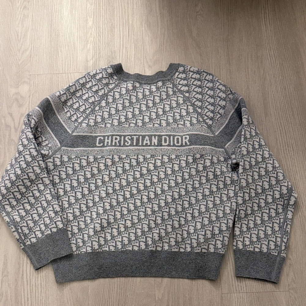 Dior Monogram Gray Crewneck Sweater